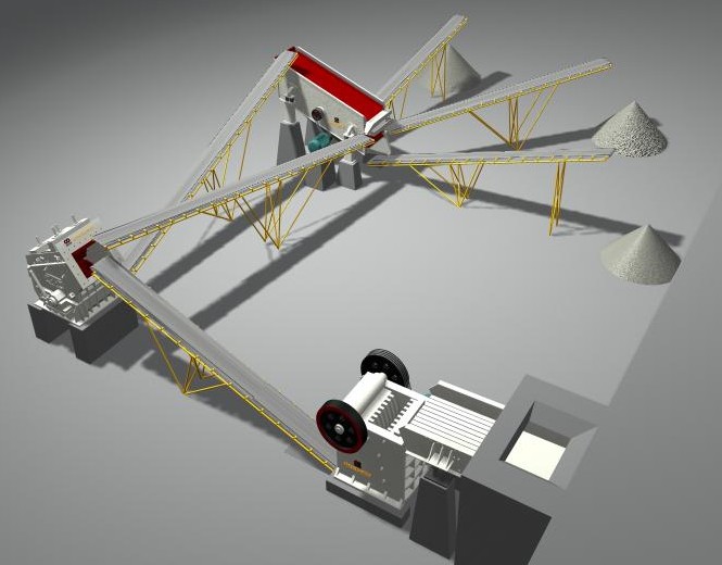 石子厂生产线流程
