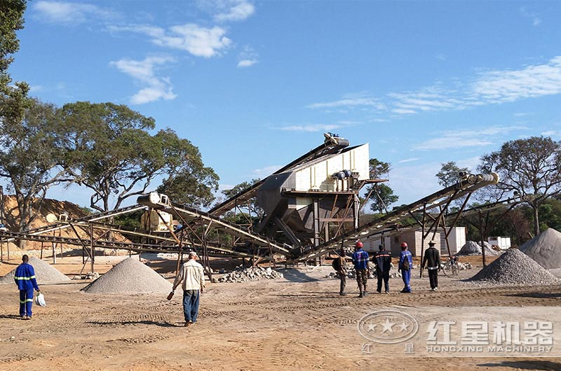 红星客户筛沙生产现场实景