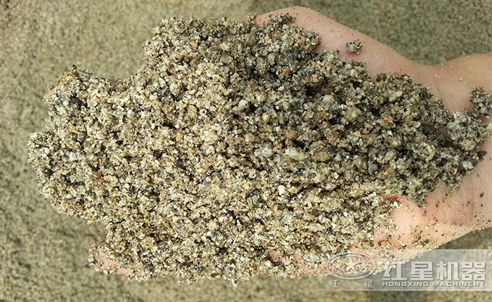 机制砂物料成品图