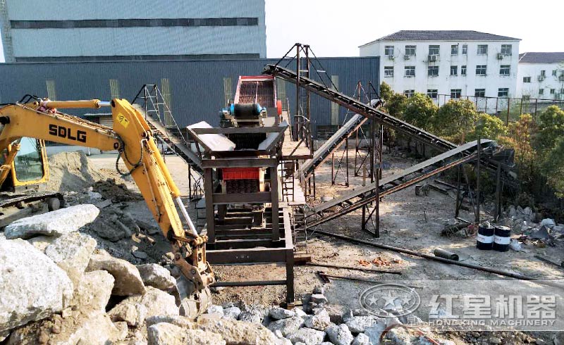 日产800-4000吨的利用建筑垃圾生产再生砂石骨料的配置方案