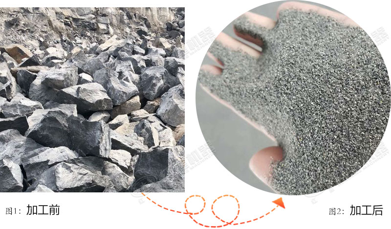 石头打成沙子